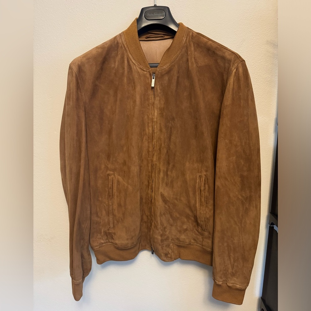 Salvatore Ferragamo Suede leather jacket